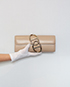 Egee Clutch Veau Swift Leather in Etoupe, front view